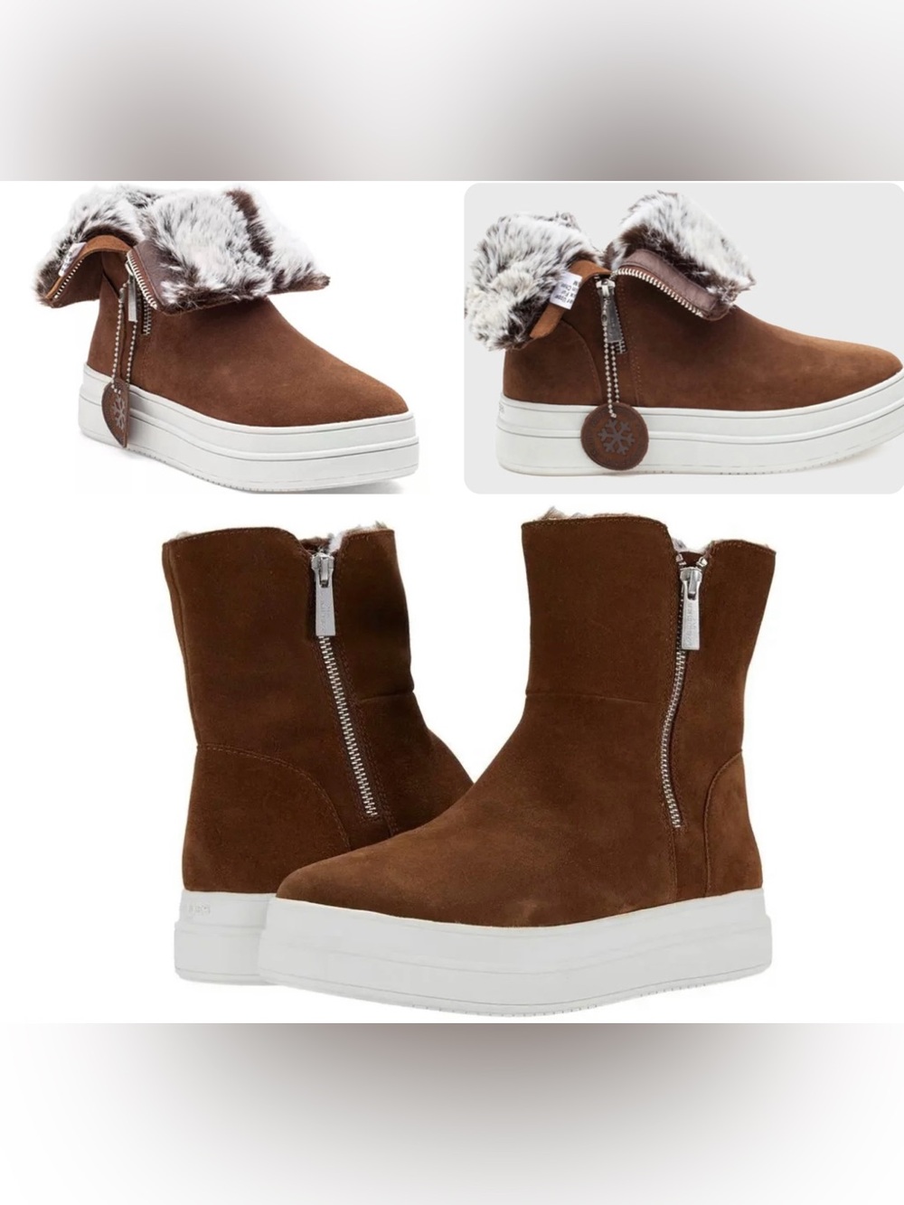 Anthropologie | J/Slides | Brown Suede Leather Ankle Boots | Size 8.5